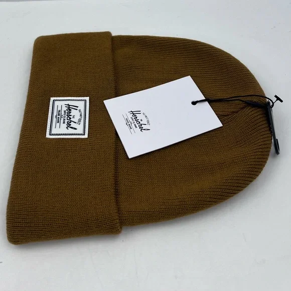 HERSCHEL SUPPLY CO. CAMEL COLOR, DOUBLE LINED VERY WARM BEANIE,UNISEX, ONE SIZE - Picture 9 of 16